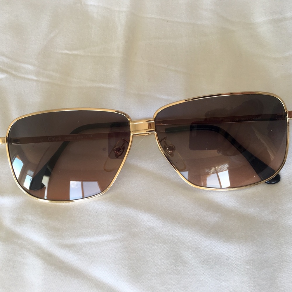vintage *rare!* gold Chloe sunglasses